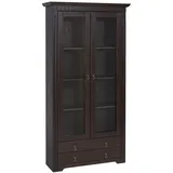 CORDOBA Vitrinenschrank 2-trg Kiefer massiv kolonial