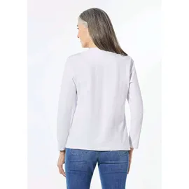 GOLDNER Jerseyjacke mit Pailletten weiß 44