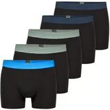 Schiesser Unterwäsche Boxershorts 95/5 Organic Cotton Webgummibund schwarz Herren - 5 Stück