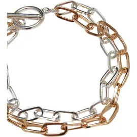 URBAN CLASSICS Bicolor Layering Bracelet gold/silber  Größe L/XL