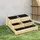 Outsunny Hochbeet 93 x 93 x 35 cm Naturholz