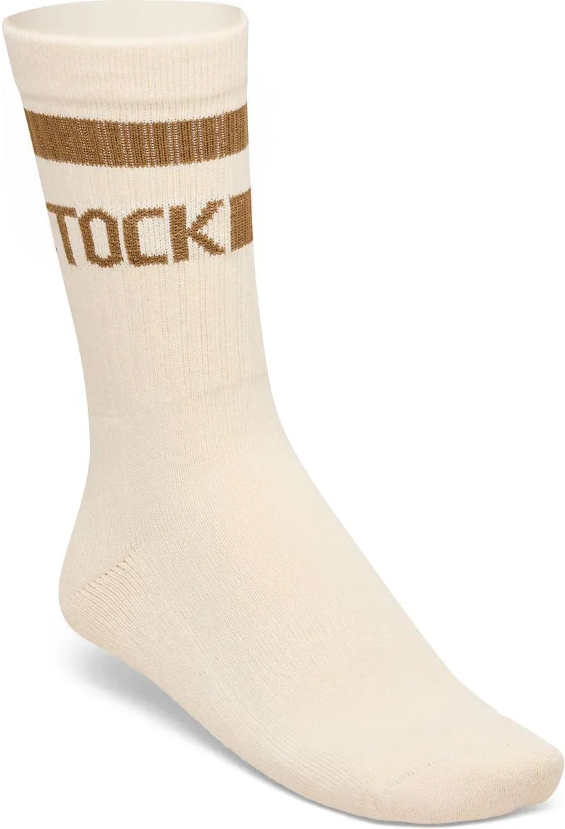 Birkenstock Cotton Crew Stripe eggshell/mink (12293) 39