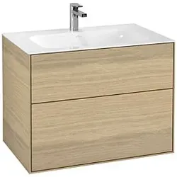 Villeroy und Boch Finion Waschtischunterschrank G01000PC 79,6x59,1x49,8cm, Oak Veneer, mit Wandbeleuchtung