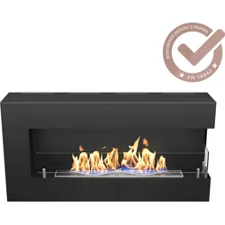 Hitze Wandkamin Bio-Kamin BLUES R rechts Bioethanol Kaminofen Wärmequelle