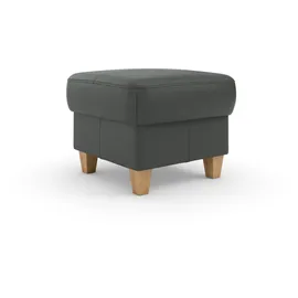 Home Affaire Polsterhocker Palmera Luxus-Microfaser 58 x 48 x 58 cm Grau