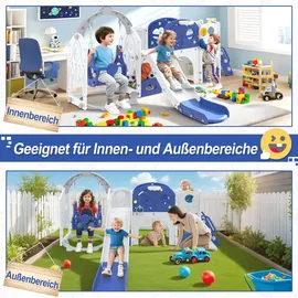fofetbfo Rutsche 6-in-1 Blau