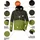 KILLTEC KSW 53 MN SKI JCKT Skijacke Dunkeloliv 4XL