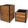 MCW Pflanzkasten L23 2er-Set 40 x 20 x 20 cm Braun