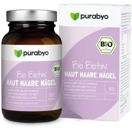 Purabyo BIO Biotin Haut, Haare, Nägel Kapseln 60 St.