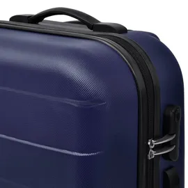 vidaXL Hartschalenkoffer-Set 4-Rollen 45,5/55/66 cm / 45-66 l blau