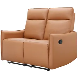 dorel home Couch Kunstleder/Webstoff 2-Sitzer Braun