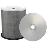 MediaRange Professional Line CD-R 700MB|80min 52-fache Schreibgeschwindigkeit, vollflächig bedruckbar (Tintenstrahldrucker), Silber, voll metallisiert, 100er Cakebox