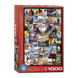 EUROGRAPHICS Puzzle Eisenbahnabenteuer, 1000 Puzzleteile bunt