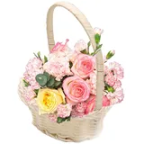Blumenmädchenkorb – Geflochtene Körbe, Hochzeitsblumenkorb | Blumenkorb Vintage | Rattan Gewebter Blumenkorb, Herzförmige Süßigkeitenkörbe, Gewebte Aufbewahrungskörbe Für Balkon-Wohnzimmerdeko