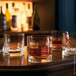 La Rochère La Rochere Dandy Set mit 4 verschiedenen CL25-Whiskygläsern
