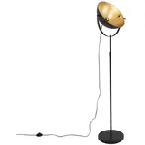 QAZQA Stehlampe schwarz mit Gold 35 cm verstellbar - Magnax