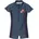 Einteiler Herzchen Blau 110/116