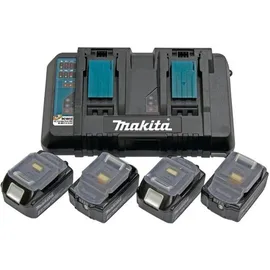 Makita Power Source Kit 18 V Li-Ion 4 x 5,0 Ah + DC18RD Ladegerät 199483-0
