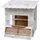 Adam Toys Tektorado - Spielhaus aus Pappe für Kinder - Kinderspielhaus aus Karton zum Bemalen und Spielen - für Outdoor & Indoor - für Kinder ab 3 Jahren - Kaufladen