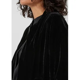 s.Oliver Fließender Samtblouson - schwarz - 32