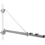 Wiltec Schwenkarm Halterung für Seilzug bis 600 kg, Träger für Seilwinde mit 110 cm Ausladung, schwenkbarer Arm für Seilhebezug, Lastarm für Hebezug