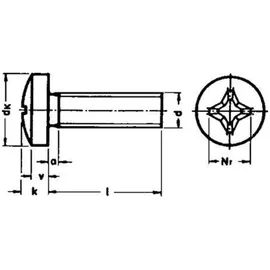 einkaufsbüro deutscher eisenhändler gmbh DIN 7985 4.8 galZn -H M4x20 KP