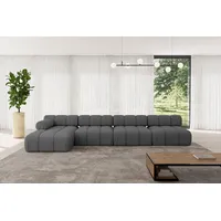 altdecor Eckcouch Polyester 6-Sitzer Grau