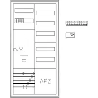 ABN S27ZB110V1S Zählerschrank 3Pkt 1Z 1V 1APZ HLAK/SE BP