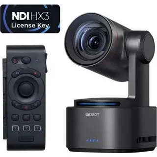 OBSBOT Tail 2 Remote Combo Production Camera, Webcam, Schwarz