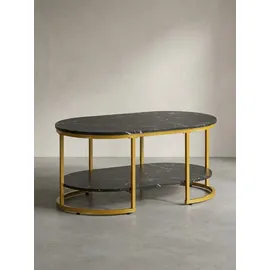 KADIMA DESIGN Kadima Schwarz Marmor 100 x 60 x 45 cm