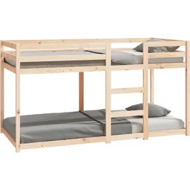 vidaXL Etagenbett 90 x 200 cm Kiefer massiv braun