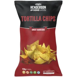 HENDERSON & SONS Smoky Barbeque Tortilla Chips XL Packung 450g