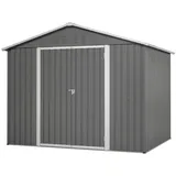Oxeza Gerätehaus, Grau, Metall, Mode, Rechteckig, 192.3x191x240.4 cm, Aufbewahrung & Schutzhüllen, Geräteschuppen