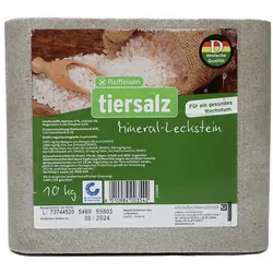 Naturreiner Mineralleckstein 10 kg - Viehsalz für Nutztiere