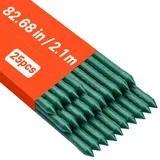 Vevor Rankhilfe Pflanzenstütze 25er-Pack ⌀ 11 x 2100 cm Grün