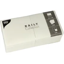 Papstar Servietten Daily Collection weiß 2-lagig 24,0 x 24,0 cm, 150 St.