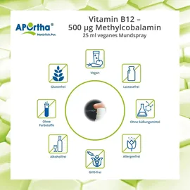 APOrtha Vitamin B12 500 μg Methylcobalamin Spray 25 ml