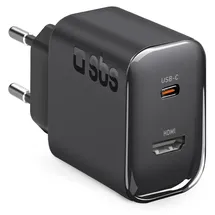 SBS 65-W-Akkuladegerät mit HDMI-Anschluss - Schwarz