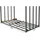 Quick Star Kaminholzregal Metall 185 x 100 x 185 cm mit Wetterschutz Anthrazit
