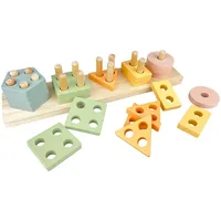 Playtastic Stapel- & Sortierspielzeug-Set, ab 1 Jahr, pastellfarben