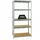 Proregal Schwerlastregal Stahl 180 x 90 x 45 cm silber 5 Ebenen