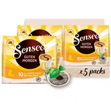 Senseo Pads Guten Morgen XL  Kaffee Ra-Zertifiziert  5 Packungen X 10 Becherpads