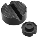 1 Stück Wagenheber-Gummipad, Wagenheber-Pads, Trolley-Wagenheber-Block, Universal-Bodenheber, für Hebebühnen, Autozubehör (Schwarz)