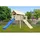 Karibu Stelzenhaus Fidel mit Satteldach 1,5 m Blau