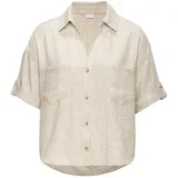 Buffalo Kurzarmbluse beige 38