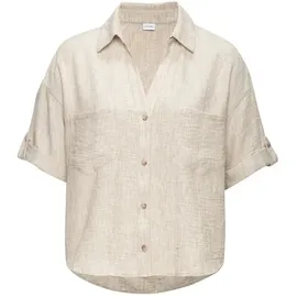 Buffalo Kurzarmbluse beige 38