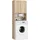 abamihome Waschmaschinenumbauschrank 64 x 30 x 180 cm Braun