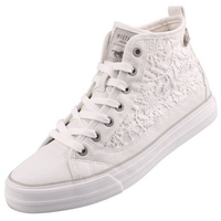 Mustang Damen High-Top Sneaker Weiß, - Weiß