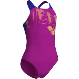 Arena Tales V Back Badeanzug Very Fuchsia/Neon Blue 164