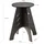 SoBuy Beistelltisch Schwarz Holz 50 x 55 cm